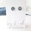 Real Flower Studs by Wild Lark