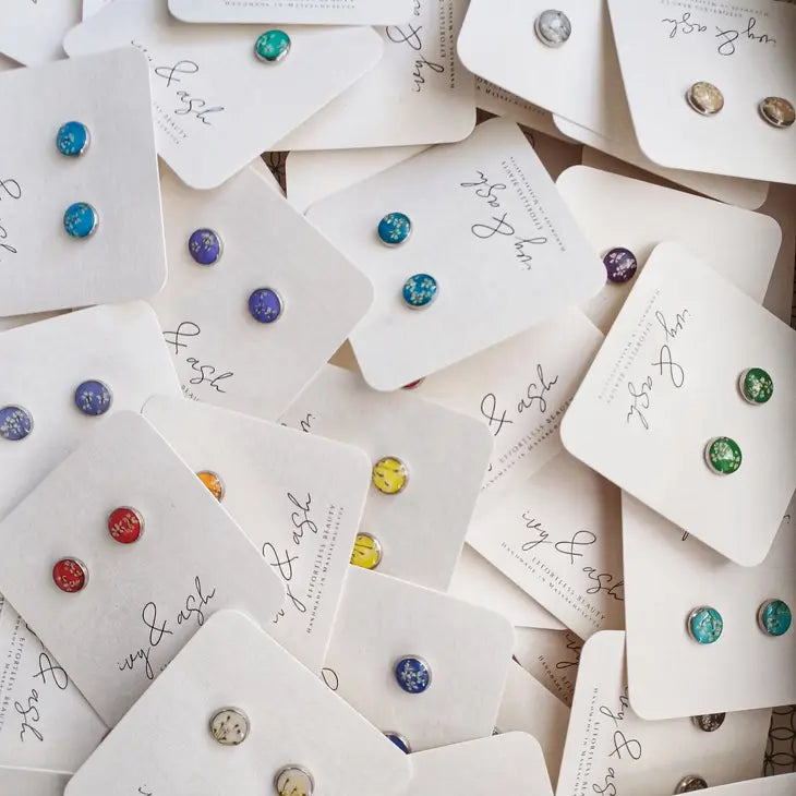 Real Flower Studs by Wild Lark