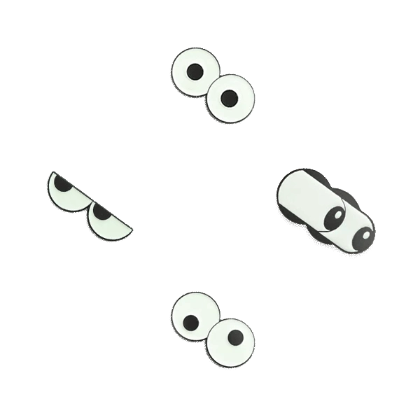 Glow Eyes 4-pack - 🌱 Plant Magnet by Wild Lark