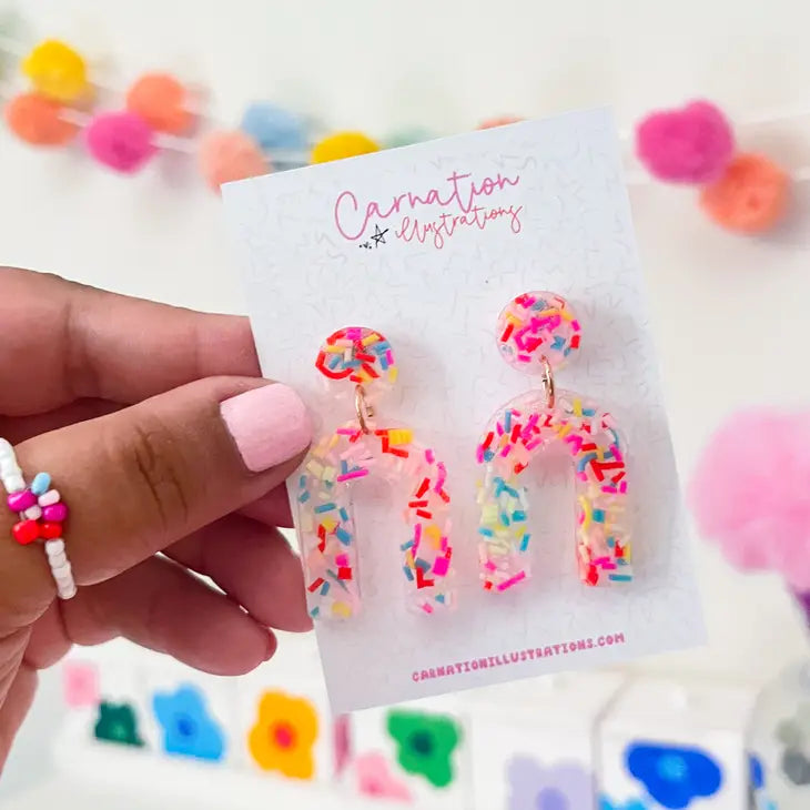 Confetti Resin Earrings - Birthday by Wild Lark