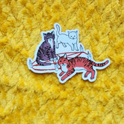 Funny Cat Sticker by Wild Lark
