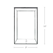 Indoor Plant/Little Forest Glass Vessel Container for Plants New Version with top opening - Container +7W LED by Wild Lark