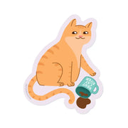 Coffee Cat Sticker by Wild Lark