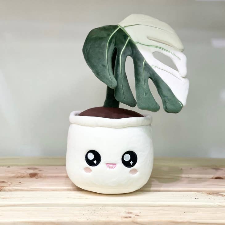 Monstera Deliciosa Albo Variegata Plushie by Wild Lark