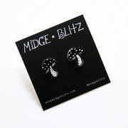 Magical Mushroom Handmade Earrings by Wild Lark