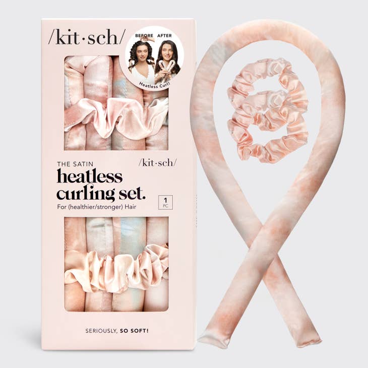 Satin Heatless Curling Set - Sunset Tie Dye by Wild Lark