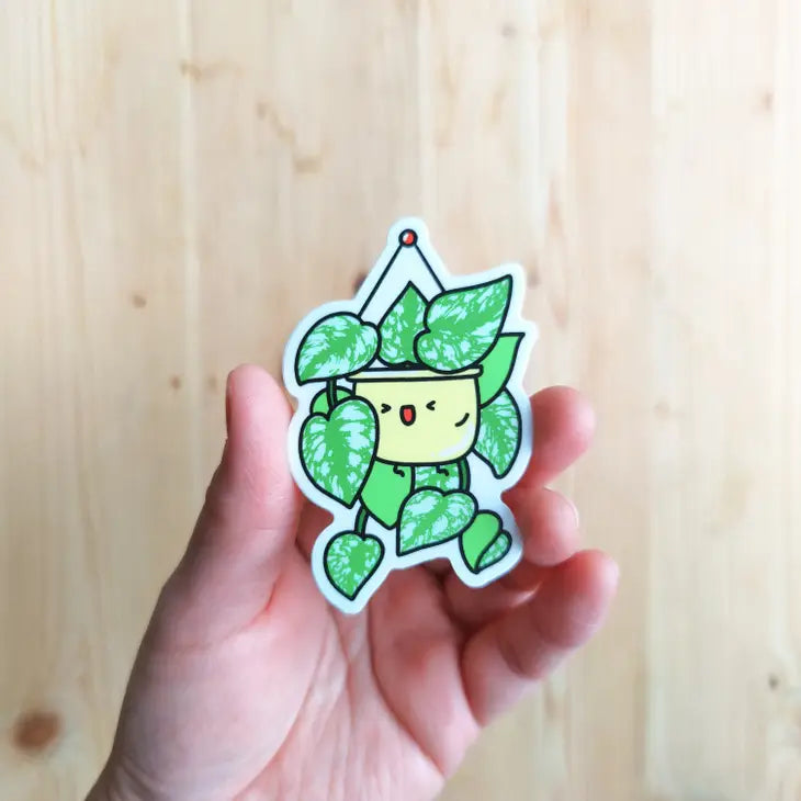 Satin Pothos Vinyl Sticker by Wild Lark