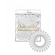 Spiral Hair Ties 4 Pack - Clear by Wild Lark