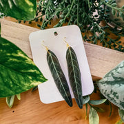 Queen Anthurium Plant Leaf Earring, Magnet, Pin, Decor by Wild Lark