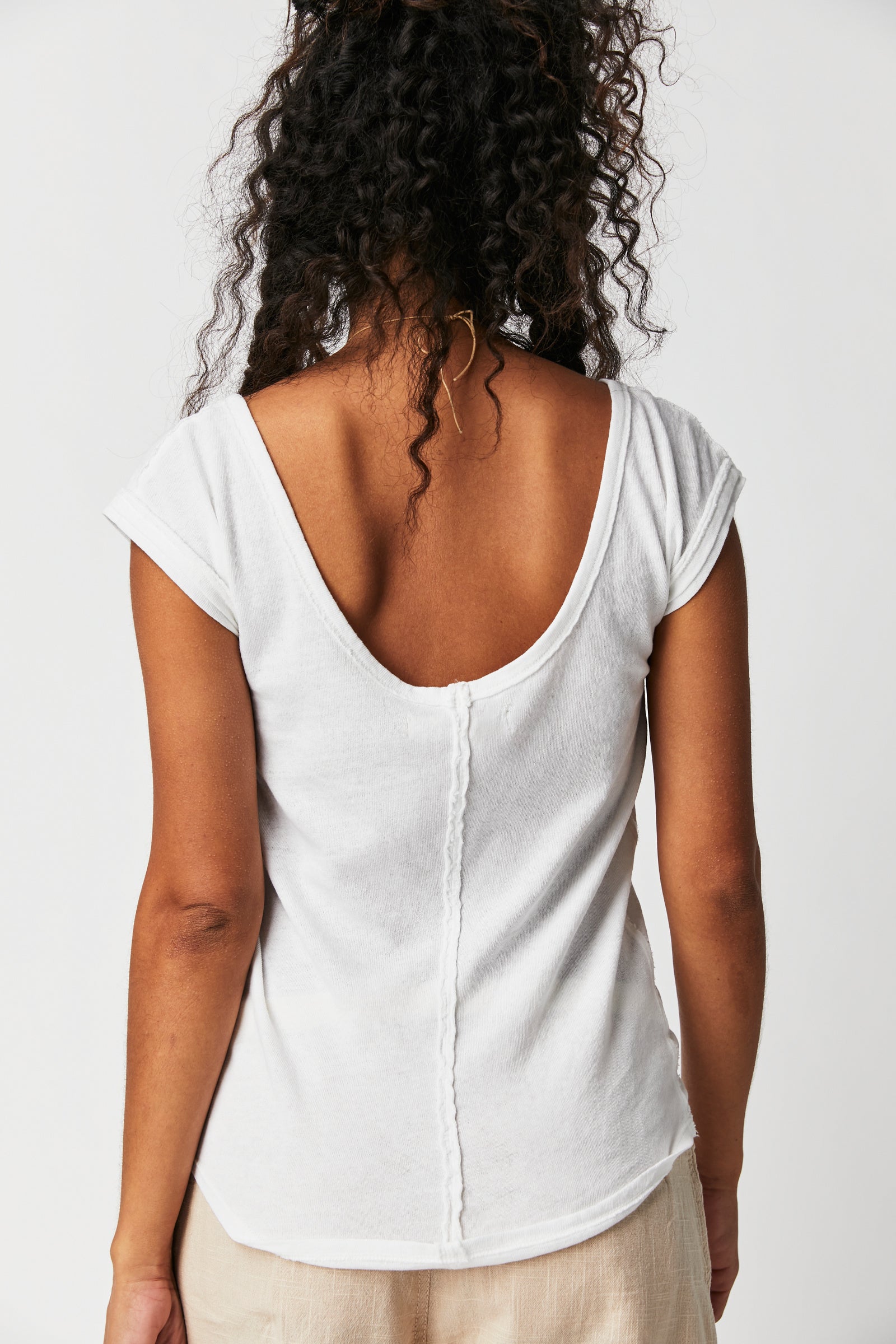 Free People Bout Time Tee - Ivory by Harbour Thread