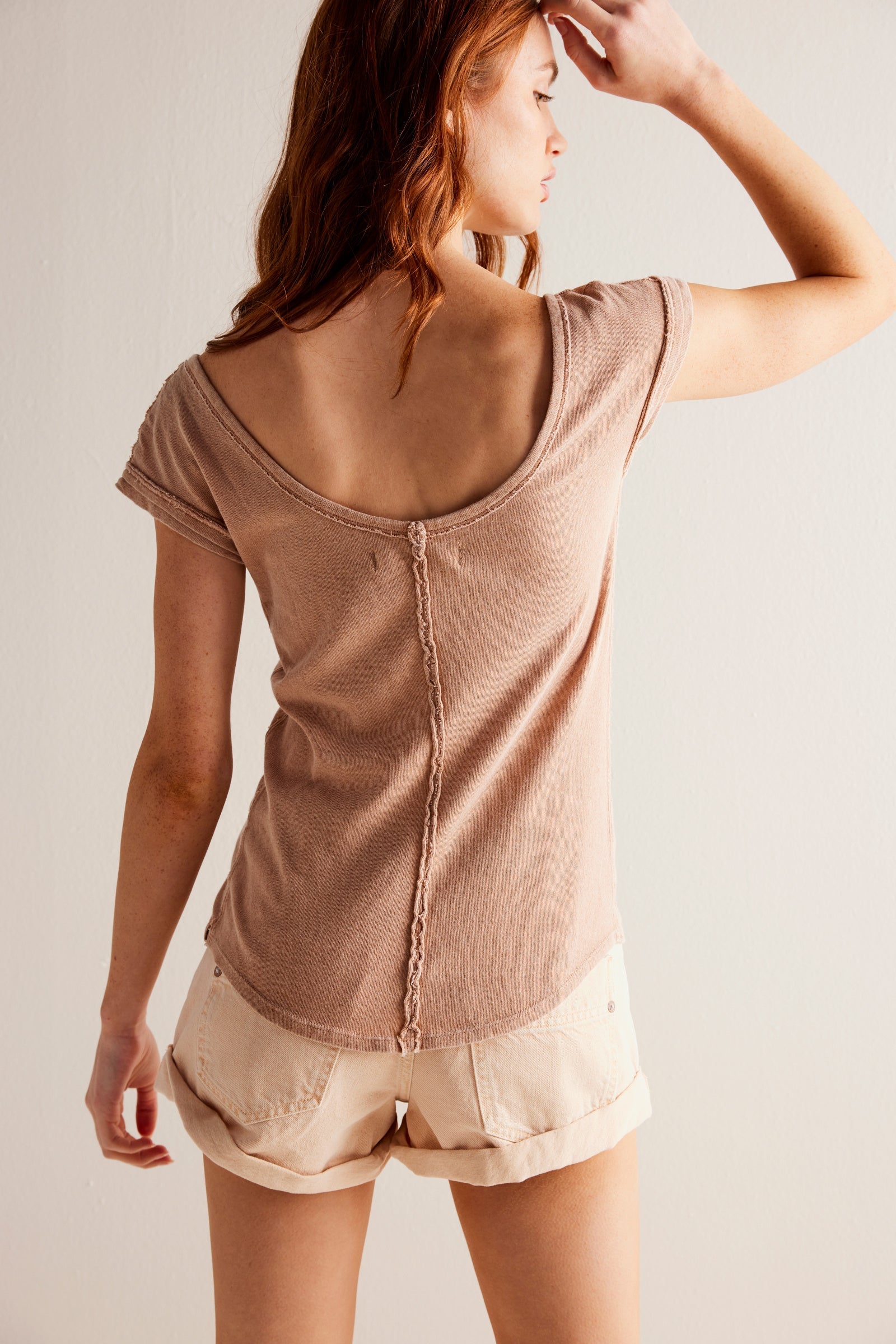 Free People Bout Time Tee - Misty Pink by Harbour Thread