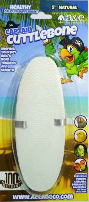 A & E Natural Cuttlebone 5" W/ Holder by Pet Food Warehouse