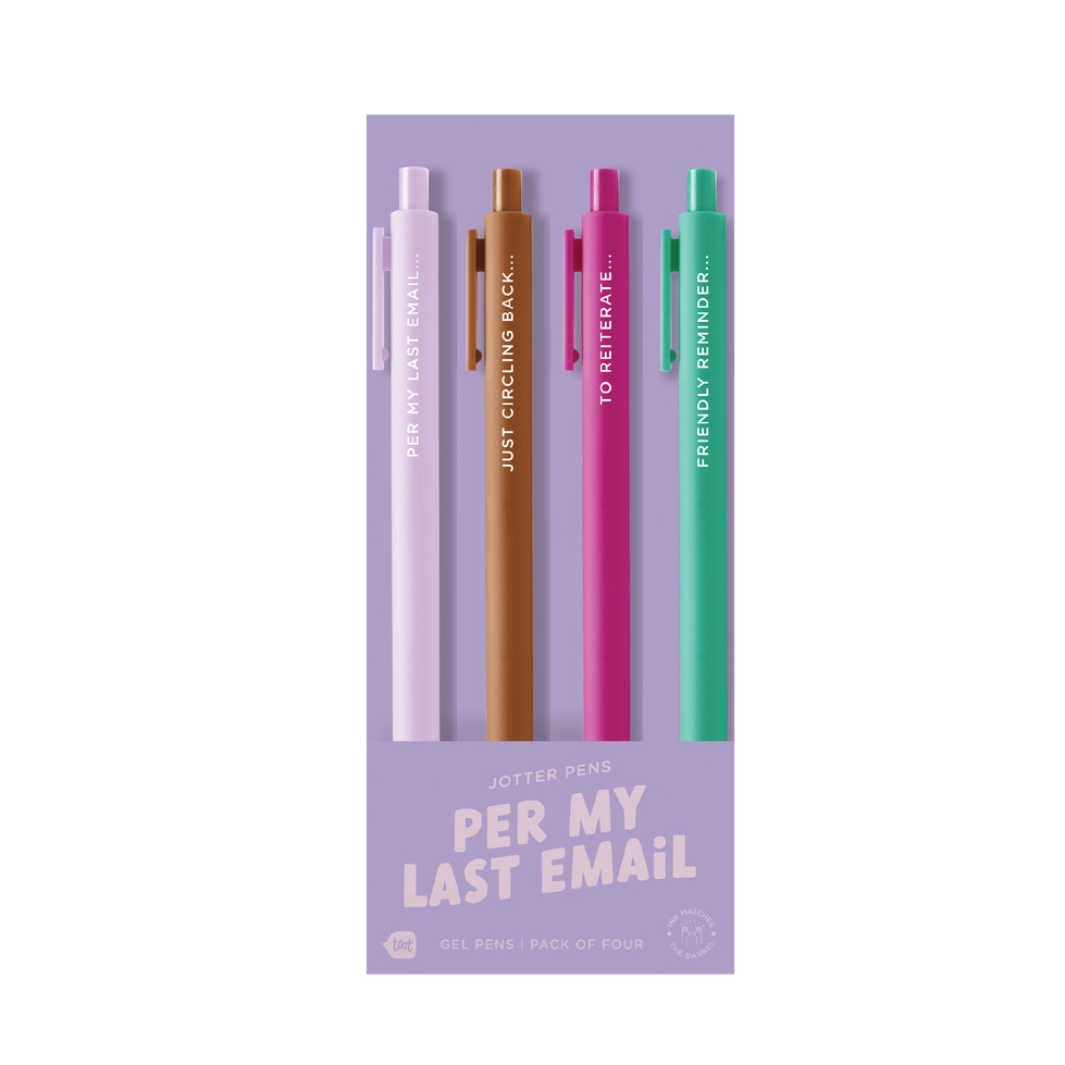 Jotter Sets 4 Pack, Per My Last Email by Wild Lark