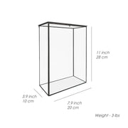 Bookshelf Plant Geometric Glass Vessel Container for Plants - Glass Container by Wild Lark