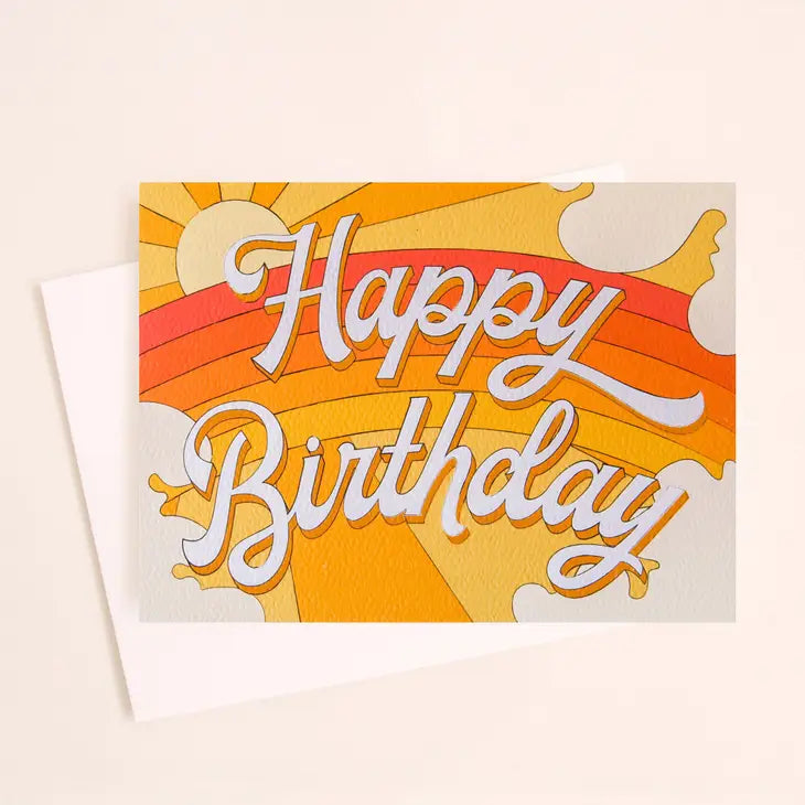 Happy Birthday Yellow Card by Wild Lark