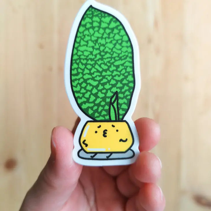 Dracaena Masoniana Vinyl Sticker by Wild Lark