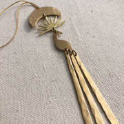 Emergence Hammered Brass Ornament by Wild Lark