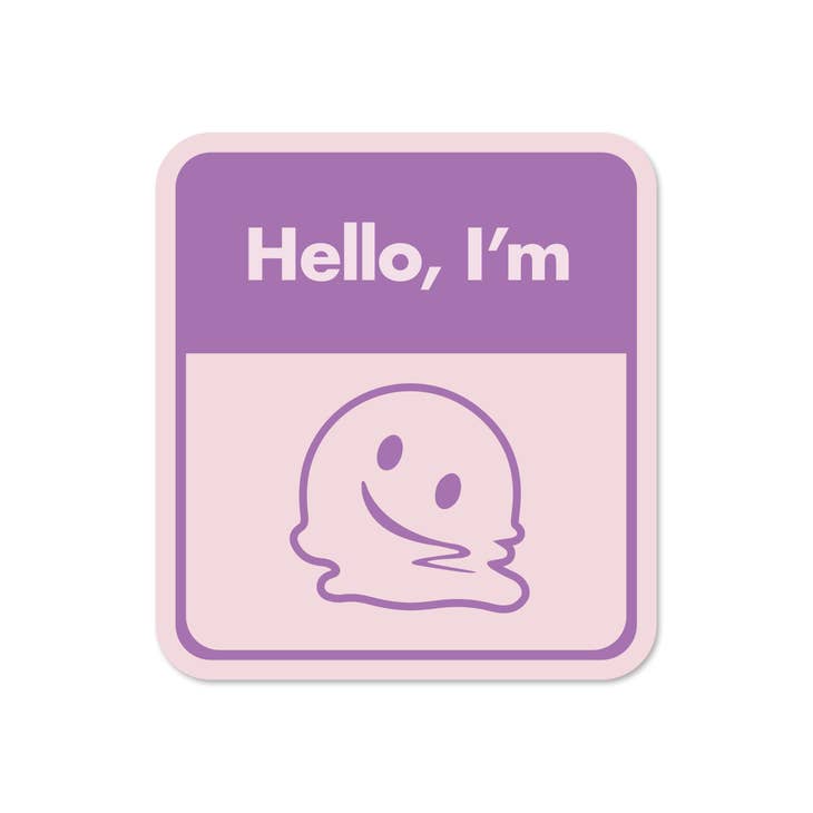 Melting Face Sticker by Wild Lark