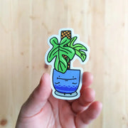 Philodendron Bipennidolium Vinyl Sticker by Wild Lark