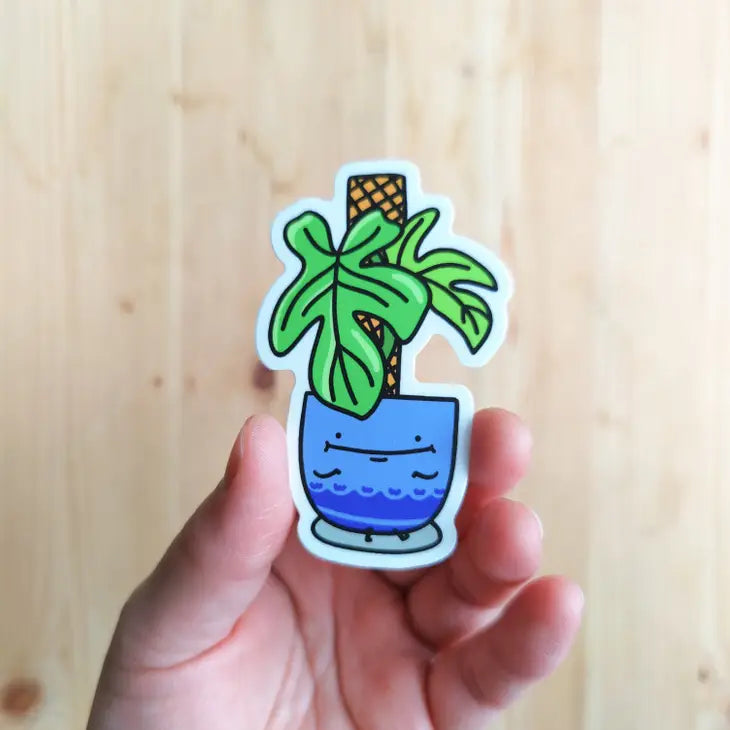 Philodendron Bipennidolium Vinyl Sticker by Wild Lark