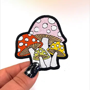Mushroom Iron-On Embroidered Patch by Wild Lark