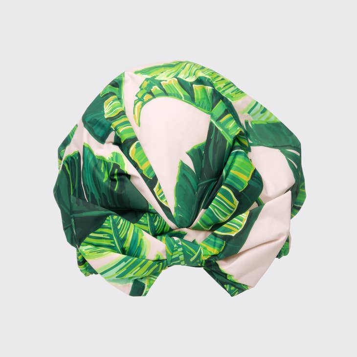 Luxury Shower Cap - Palm Print by Wild Lark
