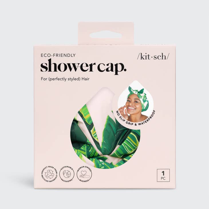 Luxury Shower Cap - Palm Print by Wild Lark