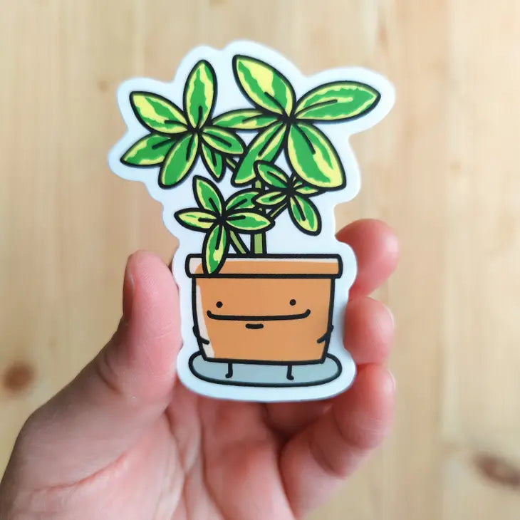 Schefflera Vinyl Sticker by Wild Lark