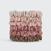 Ultra Petite Satin Scrunchies 6pc - Terracotta by Wild Lark