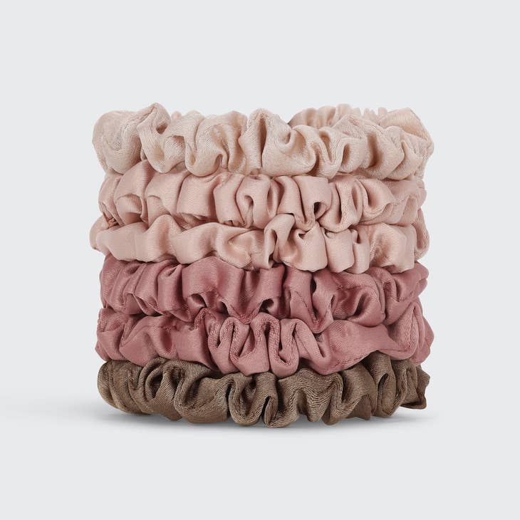 Ultra Petite Satin Scrunchies 6pc - Terracotta by Wild Lark