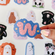 Worm Sticker by Wild Lark