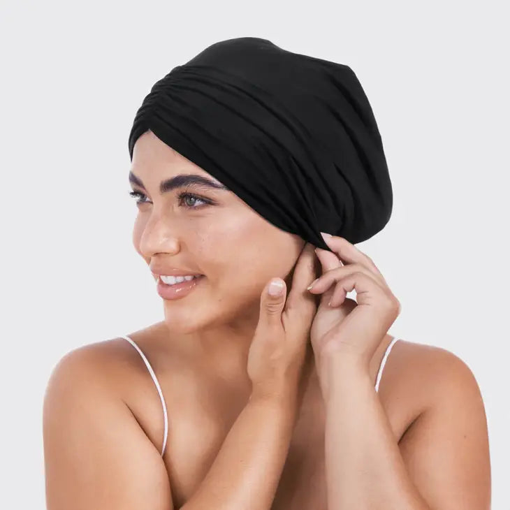 Sleep Beanie with Satin lining - Black by Wild Lark