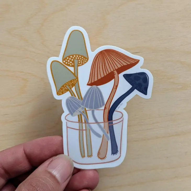 Mushroom Jar Sticker by Wild Lark
