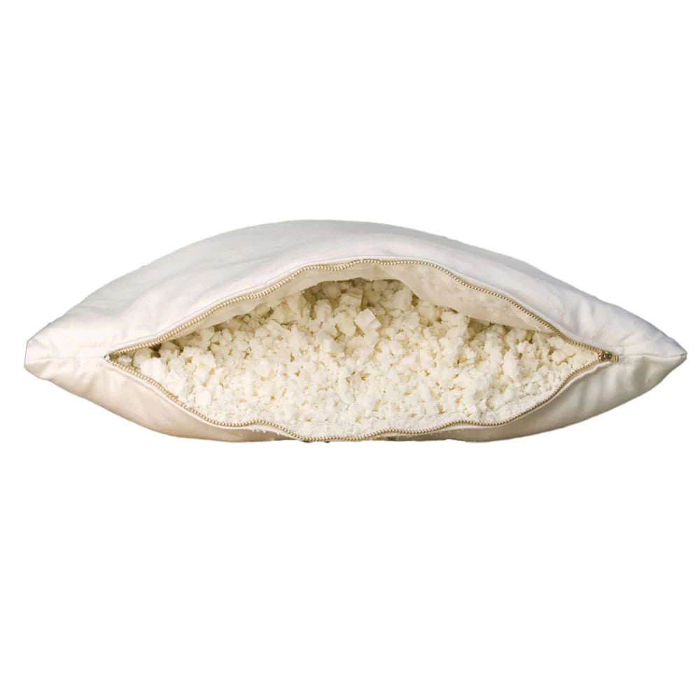 OMI Wool-Wrapped 100% Natural Shredded Rubber Pillow - Queen by Natural Mattress Company