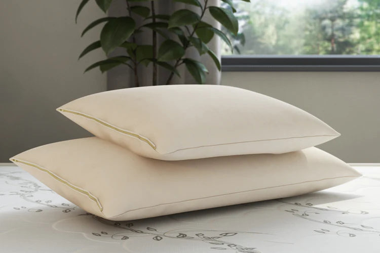 OMI Wool-Wrapped 100% Natural Shredded Rubber Pillow - Queen by Natural Mattress Company