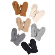 Solid Boucle Teddy Bear Mittens by Wild Lark