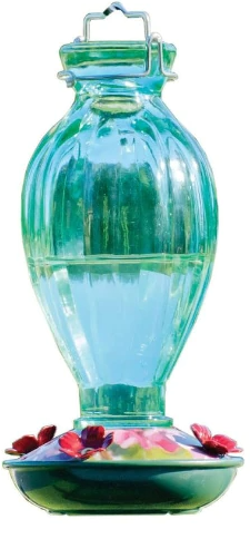 Audubon Fluted Glass Hummingbird Feeder by Pet Food Warehouse