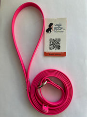 Waggle Woof & Wander Biothane Dog Slip Lead Hot Pink 1/2 6' by Pet Food Warehouse