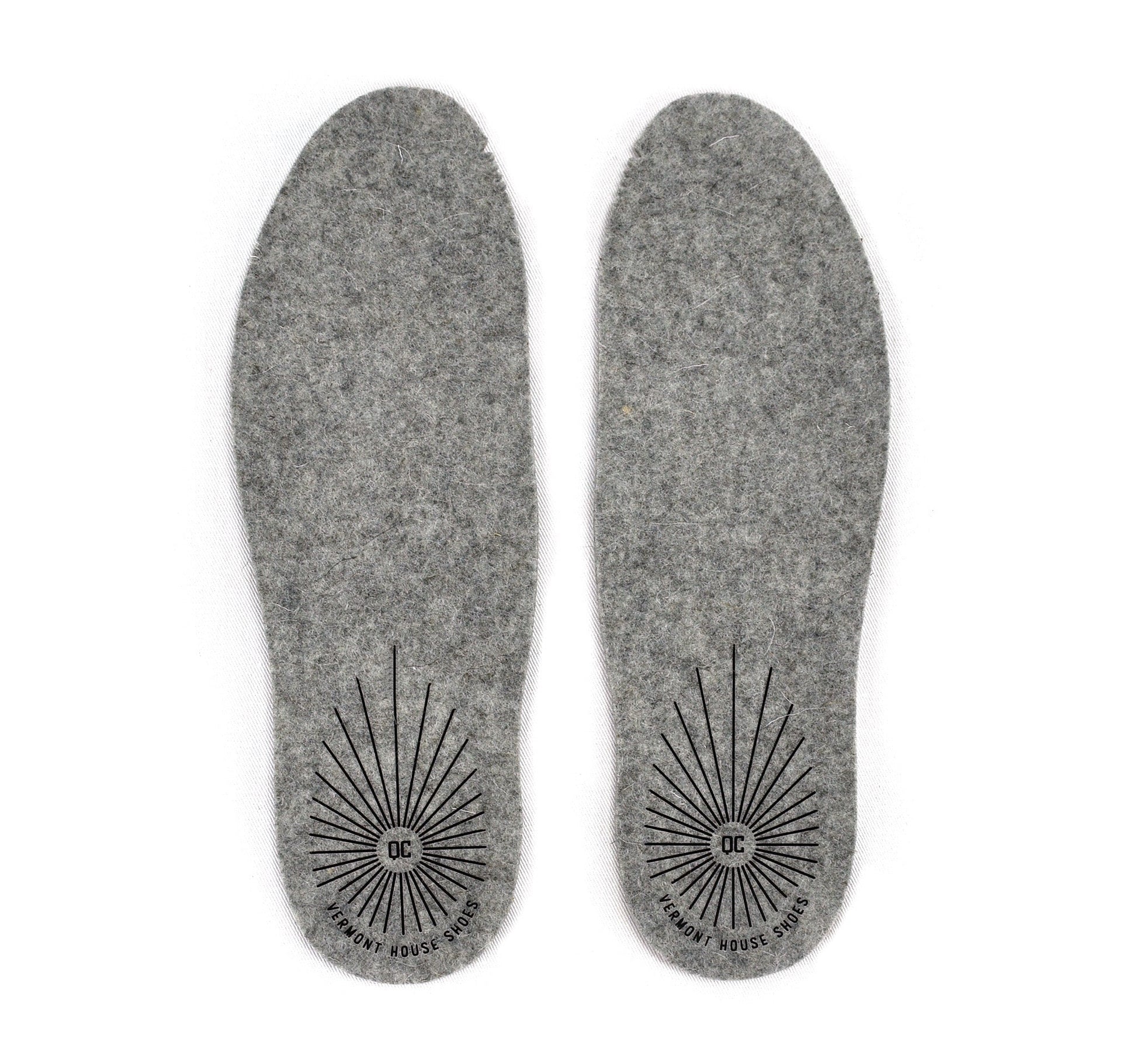 Extra pair of Merino Wool House Shoe Insoles by Queen City Footwear