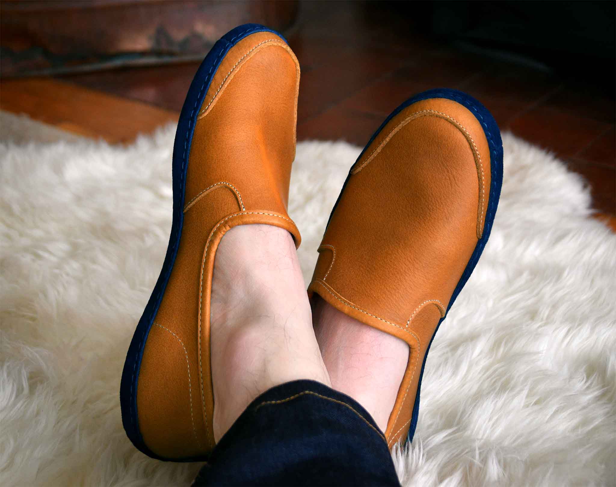 Vermont House Shoes®: Loafer - Tan by Queen City Footwear