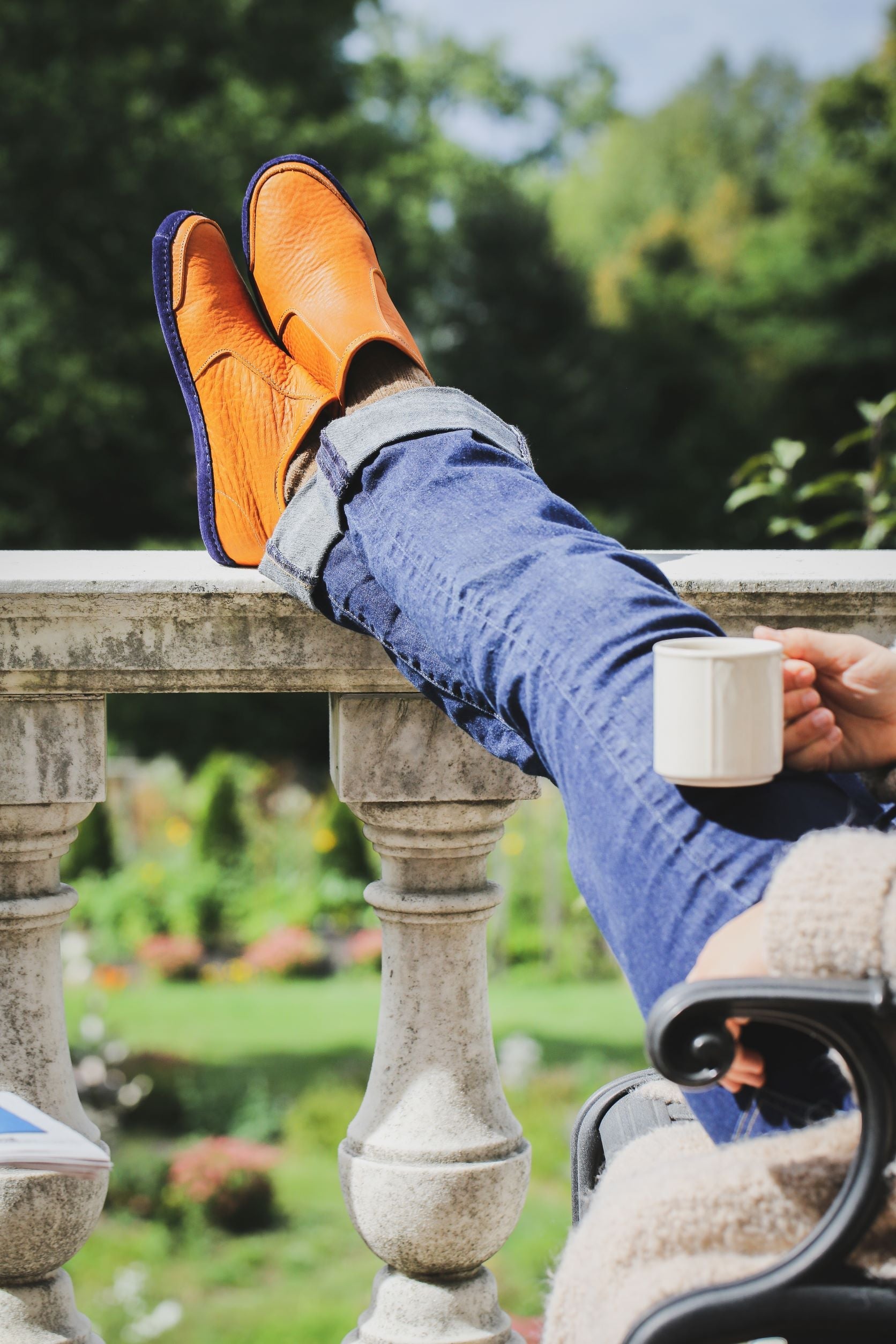 Vermont House Shoes®: Hi-Top - Tan by Queen City Footwear