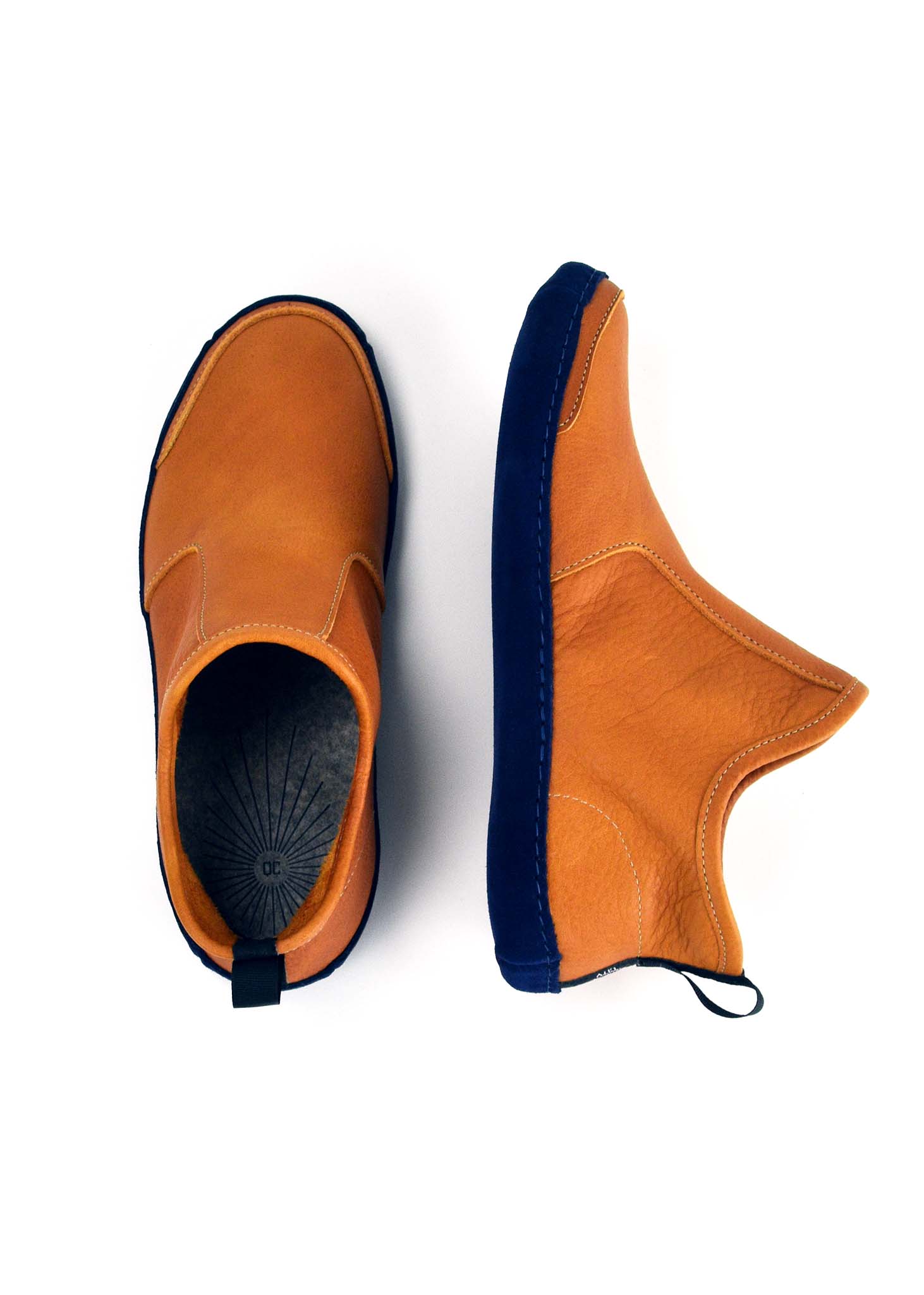 Vermont House Shoes®: Hi-Top - Tan by Queen City Footwear