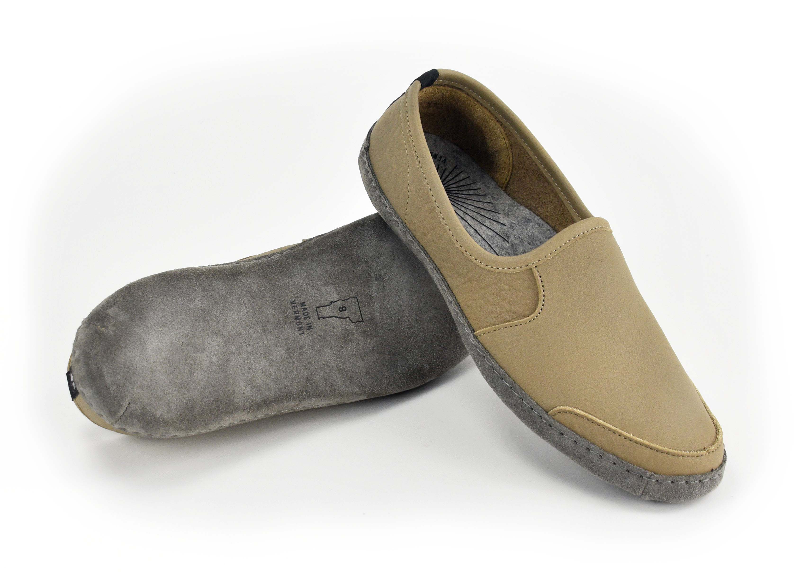 Vermont House Shoes®: Loafer - Stone by Queen City Footwear