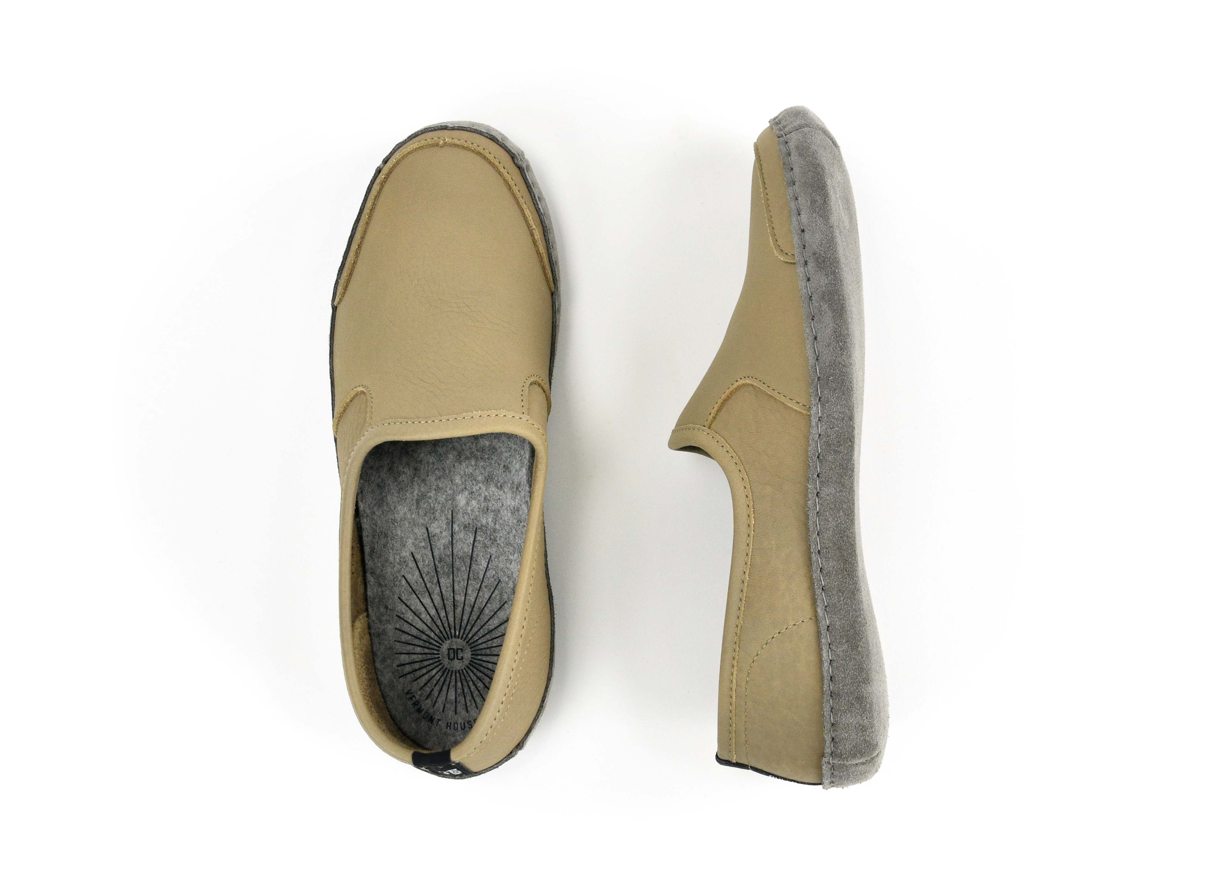 Vermont House Shoes®: Loafer - Stone by Queen City Footwear