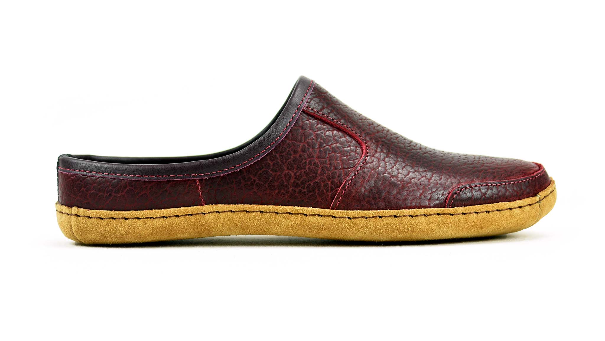 Vermont House Shoes®: Mule - Chili Bison by Queen City Footwear