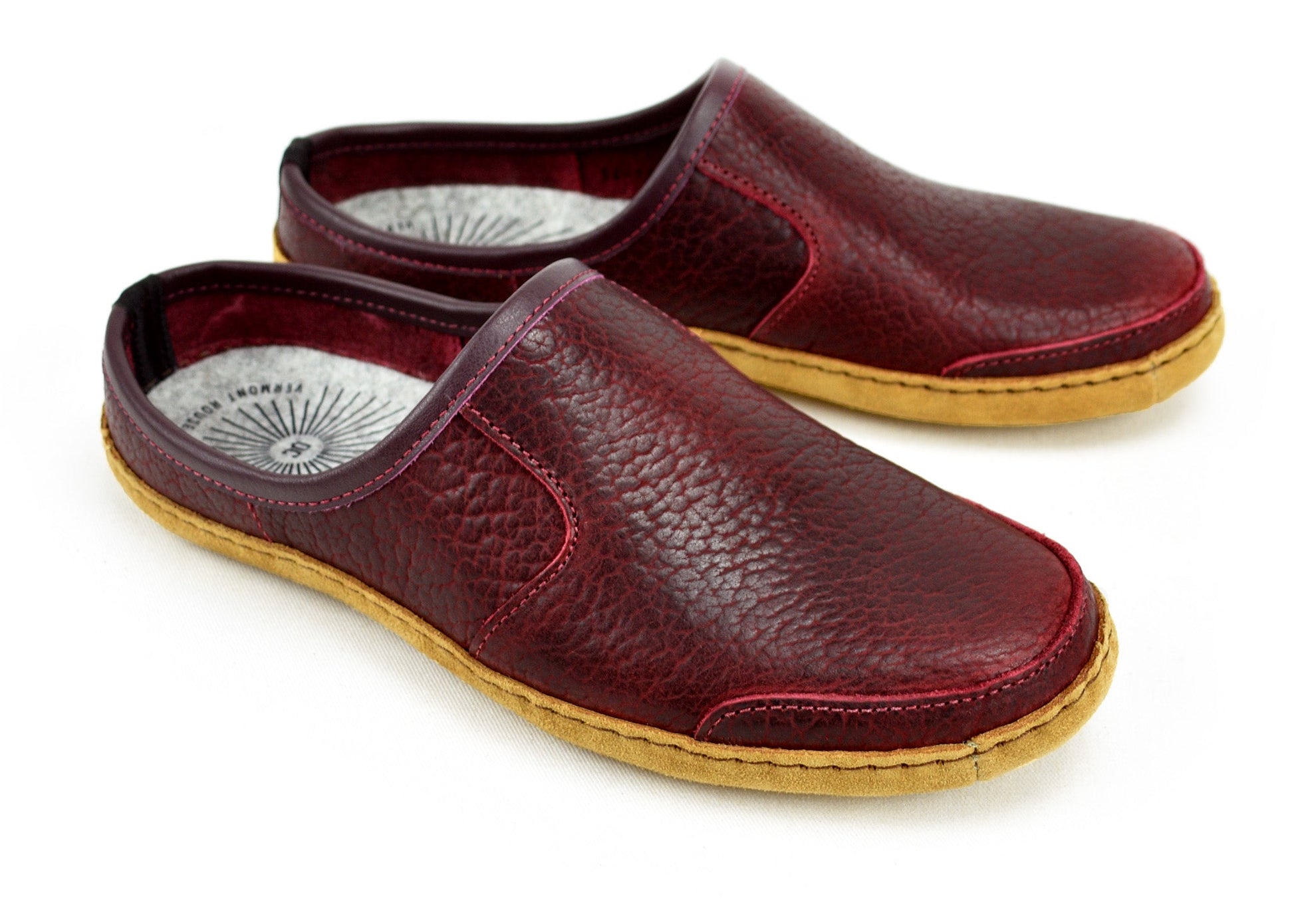 Vermont House Shoes®: Mule - Chili Bison by Queen City Footwear