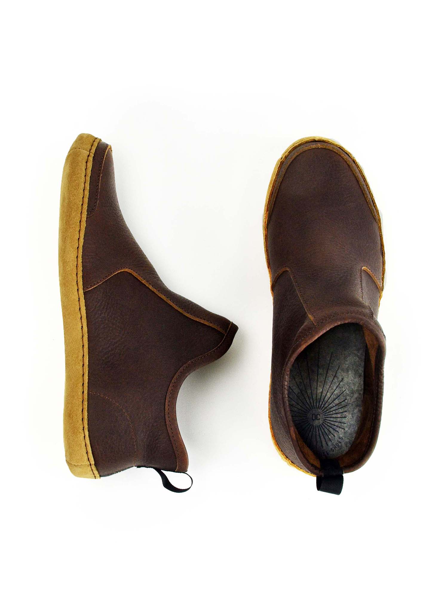 Vermont House Shoes®: Hi-Top - Chocolate by Queen City Footwear