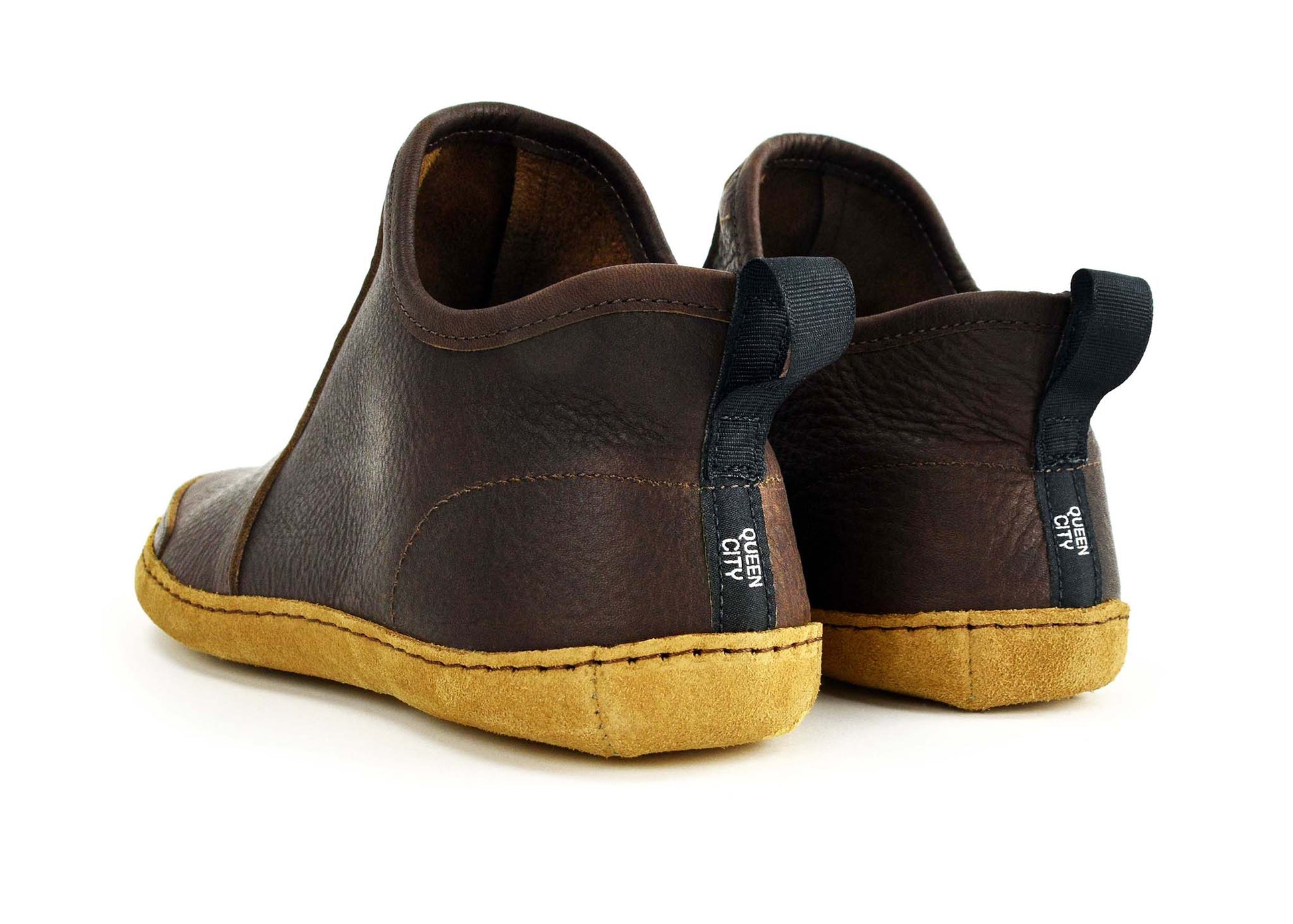 Vermont House Shoes®: Hi-Top - Chocolate by Queen City Footwear