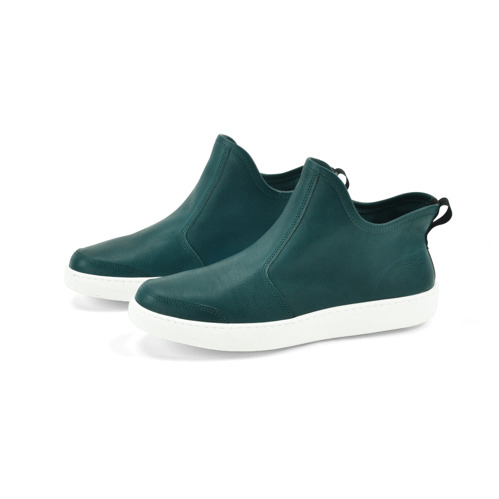 Elmore Hi - Turquoise Veg-Tan by Queen City Footwear
