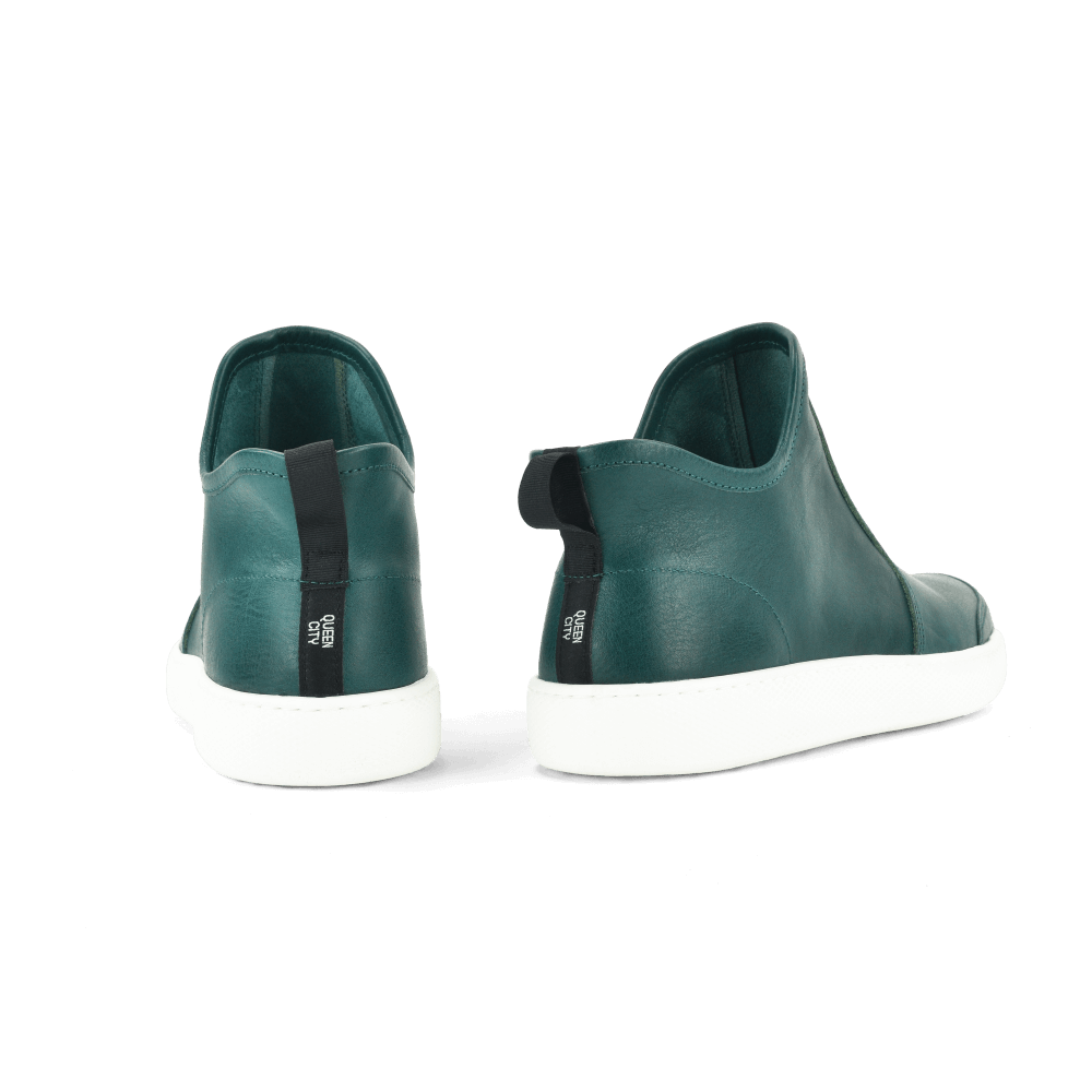 Elmore Hi - Turquoise Veg-Tan by Queen City Footwear
